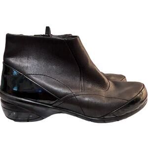 Dansko Womens Andorra Nappa Black Leather Zip Ankle Boots - Sz EU 40 (US 9.5-10)
